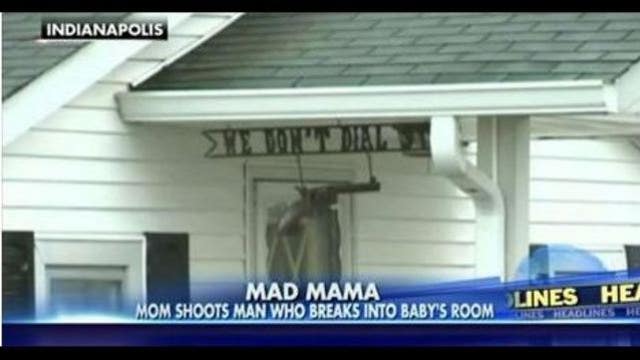 'We don't call 911': Mom protects baby, shoots armed intruder