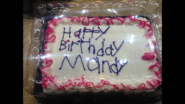 Happy Birthday Mandy: The story behind this cake will warm your heart
