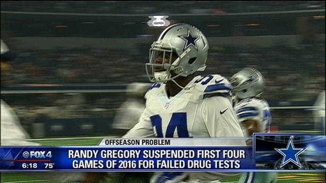Cowboys' Gregory gets 4-game suspension for substance abuse