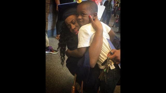 Emotional photo of woman's post-graduation moment goes viral