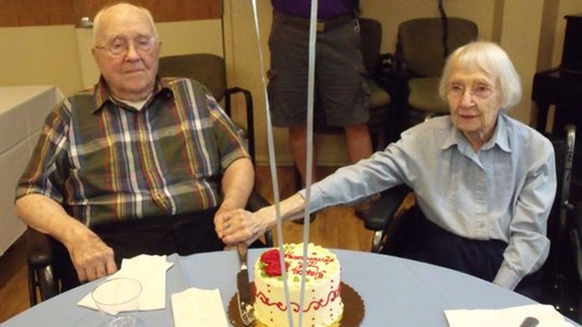 Couple, both 100-years-old, celebrate 75th wedding anniversary