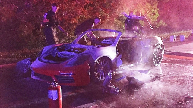 Lit cigarette, gas tank leads to Porsche fire