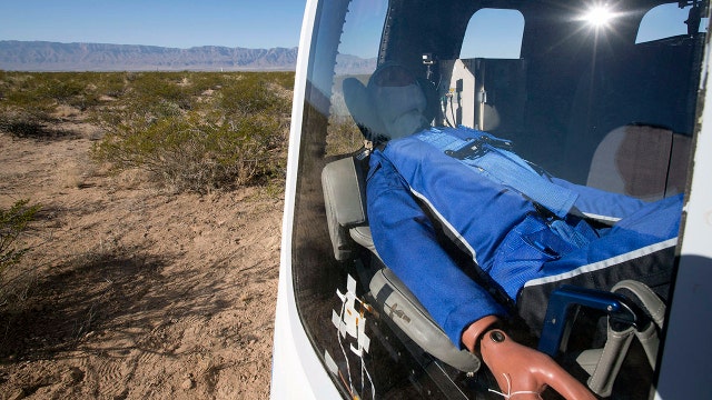 'Mannequin Skywalker' rides Blue Origin's new crew capsule