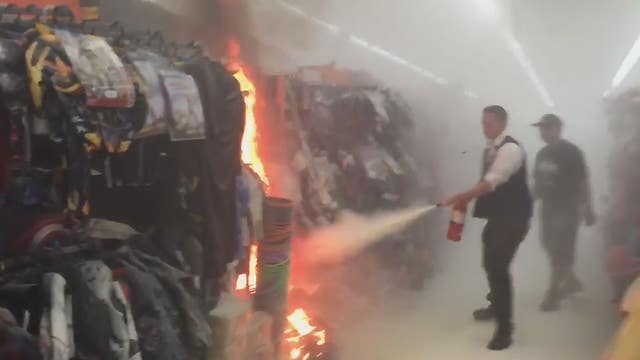 Man Torches Halloween Aisle at Walmart