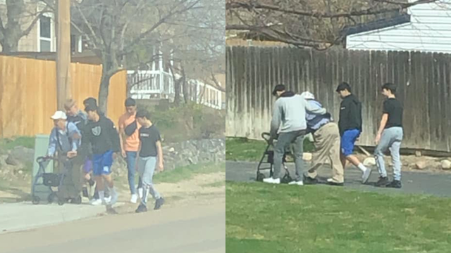 Teen boys hailed as heroes after picking up elderly man who fell and walking him home
