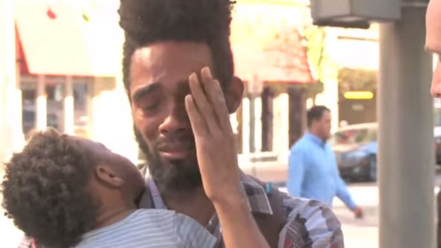 Single dad helped by strangers