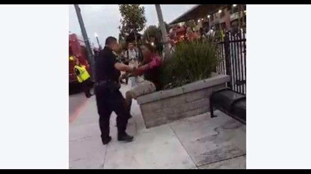 VIDEO: Stockton PD scuffles with teen during arrest at bus stop