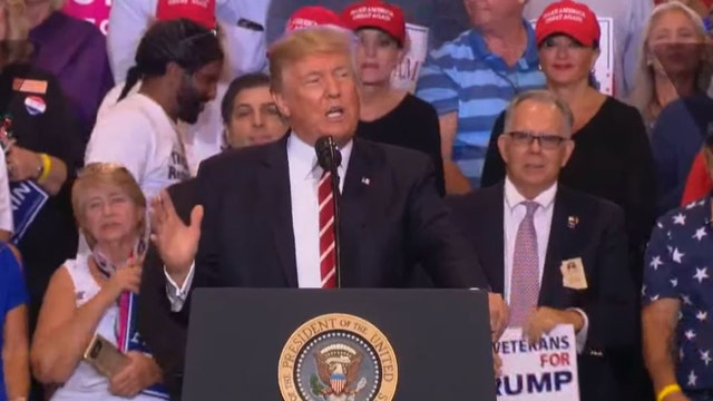PRESIDENTIAL VISIT: President Trump, VP Pence appear at planned Downtown Phoenix rally