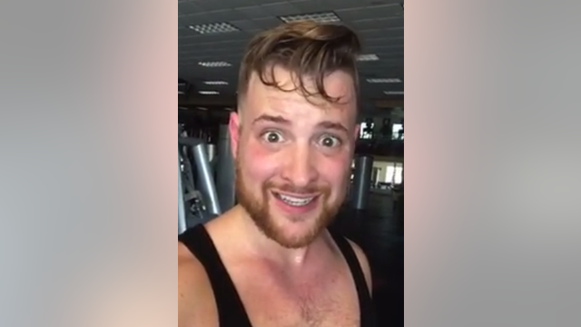 Man gets trapped in a gym, makes creative video