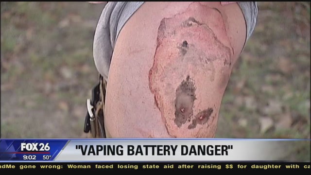 E-cig battery explodes in man's pocket