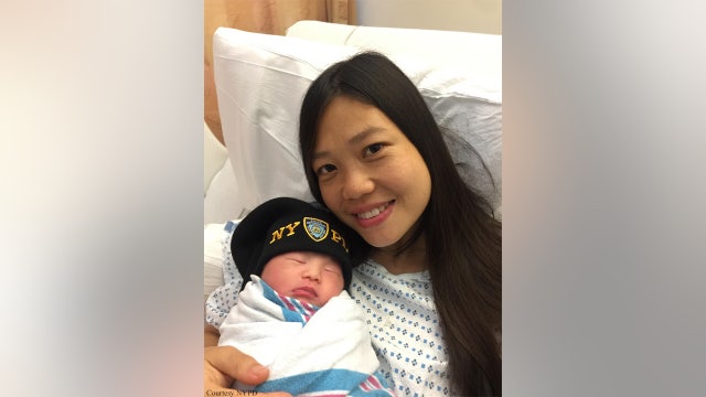 Widow of slain NYPD detective gives birth to their daughter