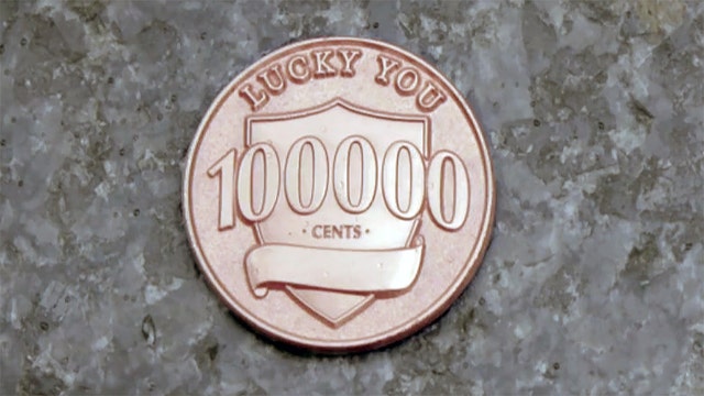 Bank places 100 'lucky pennies' across US worth $1,000 each