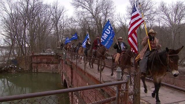 ‘Cowboys for Trump' riding horseback from Cumberland to the White House