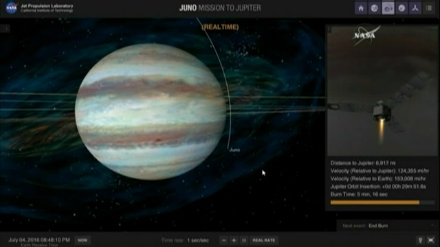 Jupiter has new visitor -- a solar-powered spacecraft