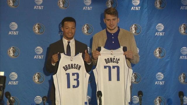 Highlights from Doncic and Brunson's intro news conference