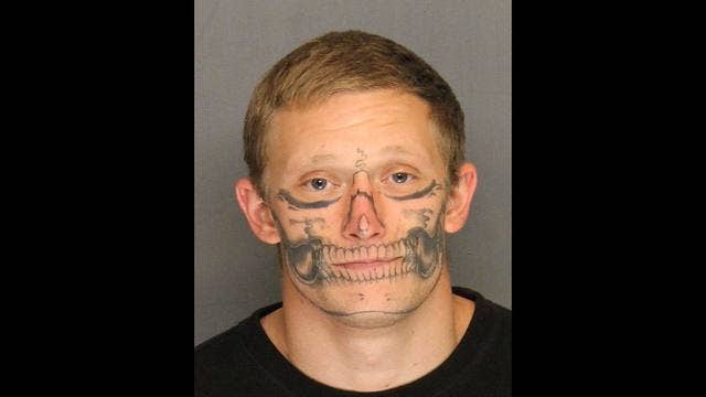 Inmate with facial skull tattoo escapes California work crew