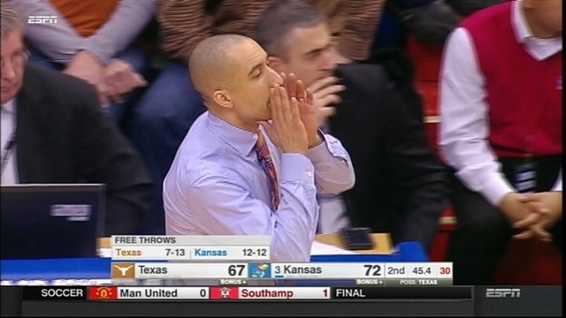 No. 3 Kansas overcomes slow start to beat Texas, 76-67