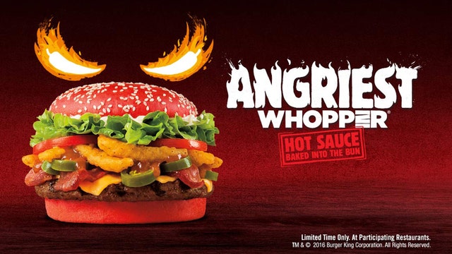 Burger King's Angriest WHOPPER has hot sauce baked in