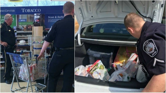 Rome police officers buy groceries for teen caught shoplifting