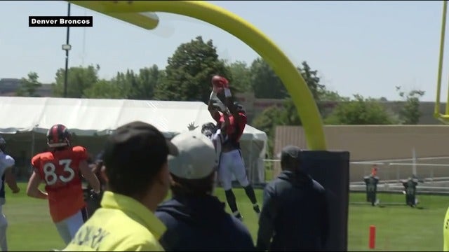 Former SMU receiver Courtland Sutton earning high praise at Broncos camp