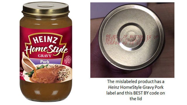 Heinz recalling gravy due to allergy concerns