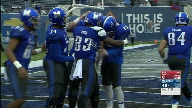 Lynch ties FBS record, Memphis beats SMU 63-0