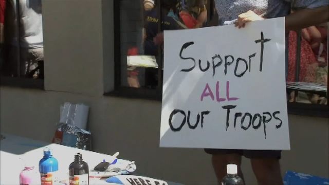 Transgender people cleared to join military, for now