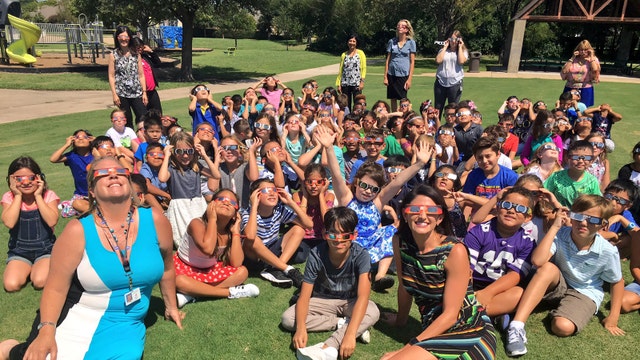 Eclipse makes for exciting first day of school in North Texas
