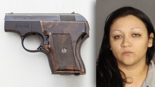 Gun found in woman's private area