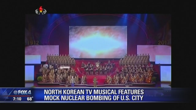 North Korea televises mock U.S. bombing musical
