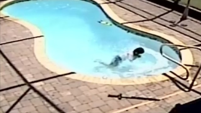Boy nearly drowns after breathing helium in swimming pool