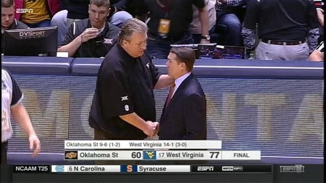 Holton, No. 17 West Virginia beat Oklahoma State 77-60