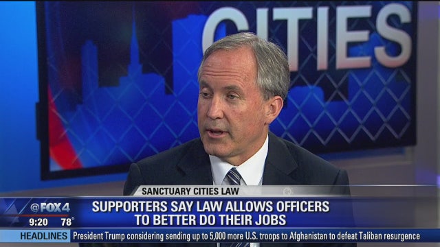 Texas AG Ken Paxton explains sanctuary cities bill