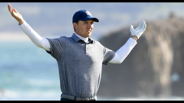 Spieth falters late, trails Casey by 8 shots at Pebble Beach