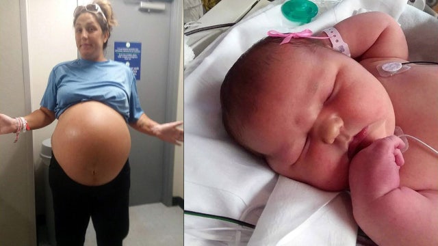 "I'm done," says Florida mom after delivering 13-pound baby girl