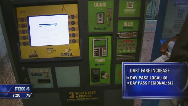 DART raising fares for the first time in six years