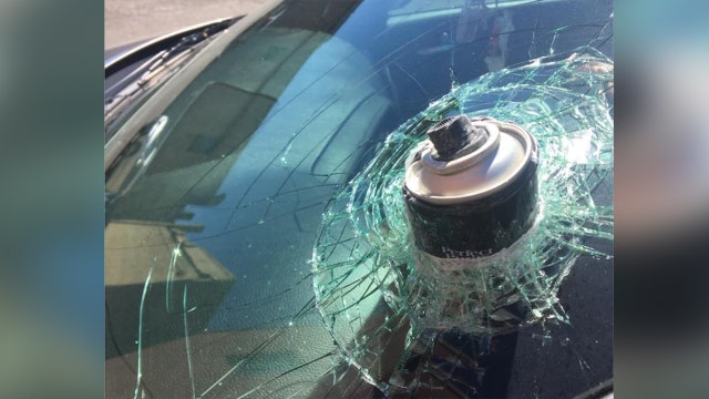 Hair spray can becomes projectile inside hot car