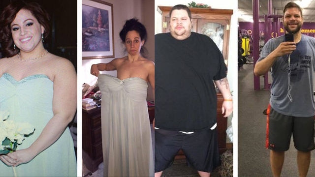 Engaged couple loses nearly 600 pounds together