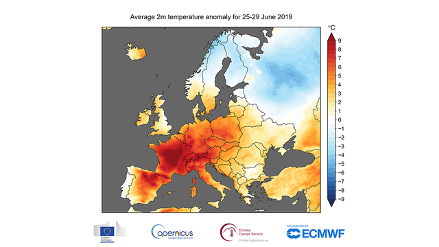 June 2019 was hottest in Earth's recorded history, says European agency