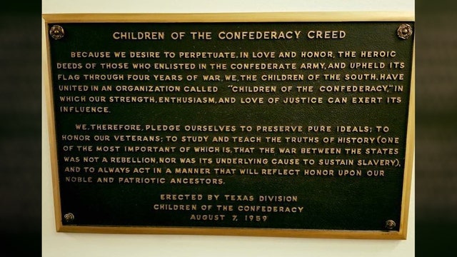 Texas' GOP speaker calls for removal of Confederate marker