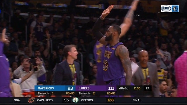 LeBron, Lakers rally in 2nd half to beat Mavericks 114-103