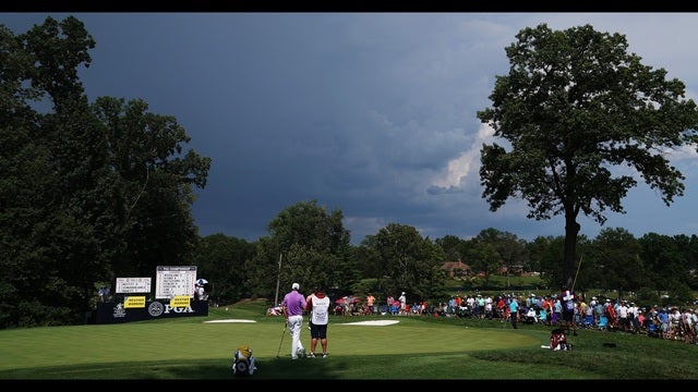 Play suspended Friday as storms lash PGA