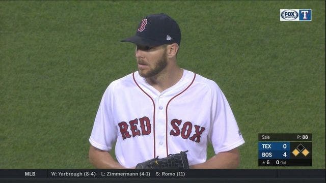 Sale helps Red Sox win 9th straight, 4-2 over Rangers