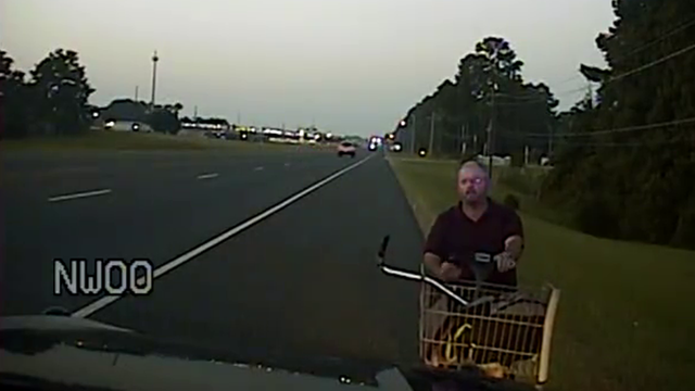 East Texas man pulled over in stolen shopping scooter