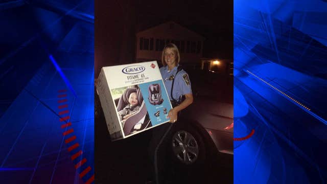 ACT OF KINDNESS: Va. officer buys car seat for young mom after vehicle totaled in crash