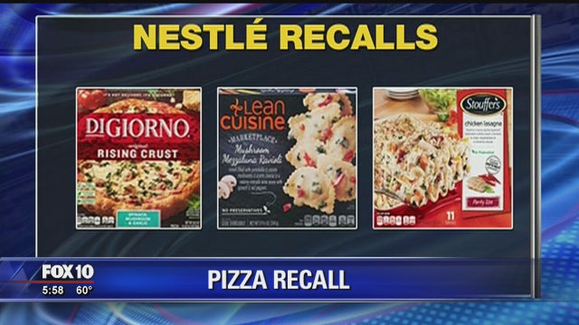 DiGiorno pizzas, Stouffer's meals recalled for glass in food