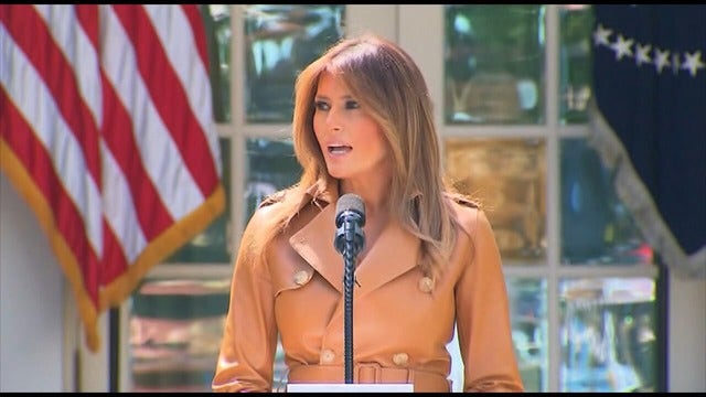 Melania Trump addresses federal conference on cyberbullying