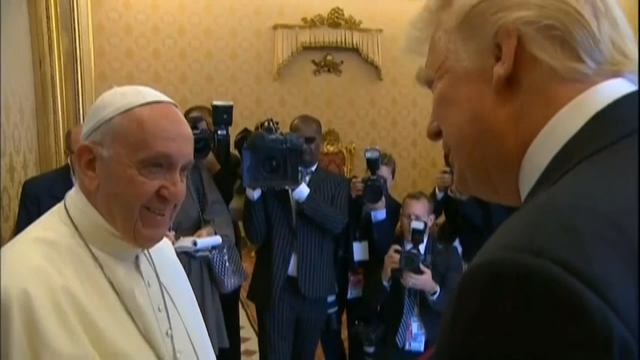 'We can use peace': Trump and Pope Francis meet