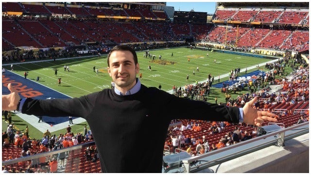 US Marine freed by Iran attends Super Bowl