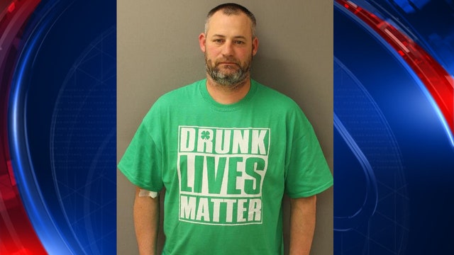 Man wearing Drunk Lives Matter shirt charged with drunk driving